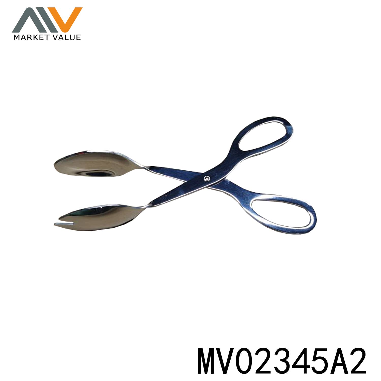MV02345A2 10" Stainless Steel Salad Tong