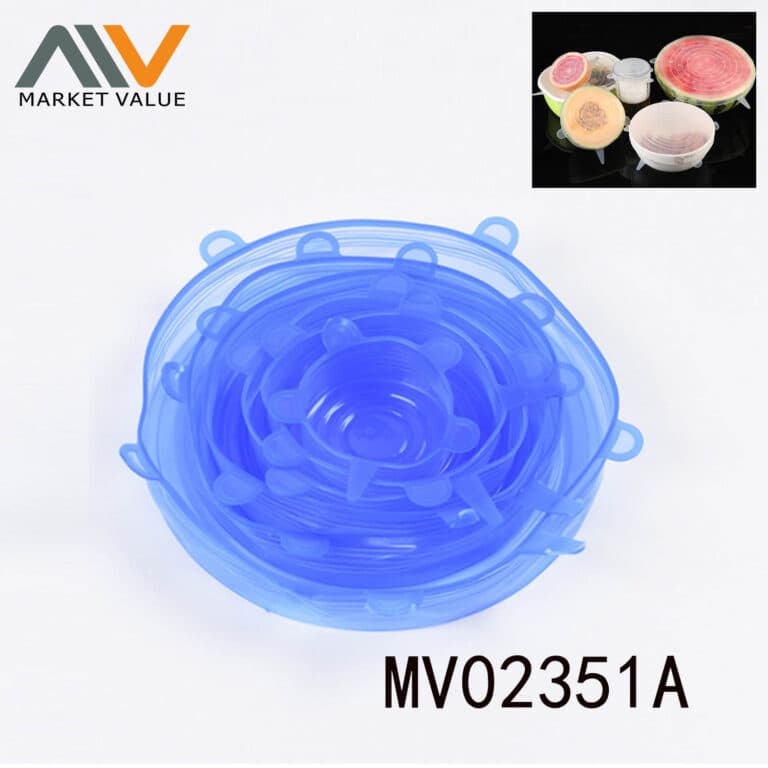 6 Piece Silicone Food Cover Pbh