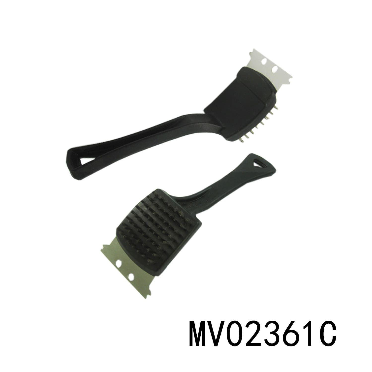 MV02361C 8.5"Plastic Handle S/S Bbq Brush