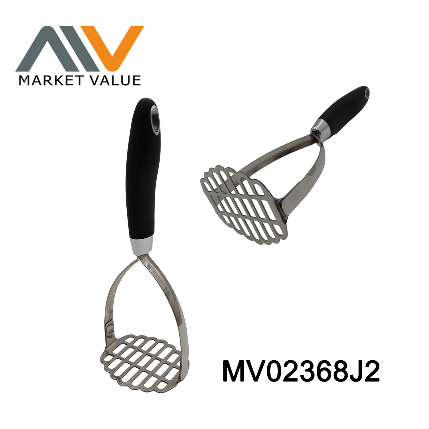 MV02368J2 Stainless Steel Potato Press Plastic Handle Tc