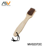 12“Bbq Grill Brush Palmyra Bristle Oak Handle Tag