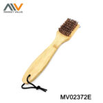 12" Bbq Grill Brush Palmyra Bristle Bamboo Handle Tag