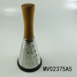 8" Conical Round Vegetable Grater With Oaken Handle
