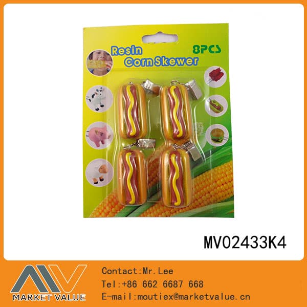 MV02433K4 4Pcs Tablecloth Weights (Hot Dog Shaped Resin)