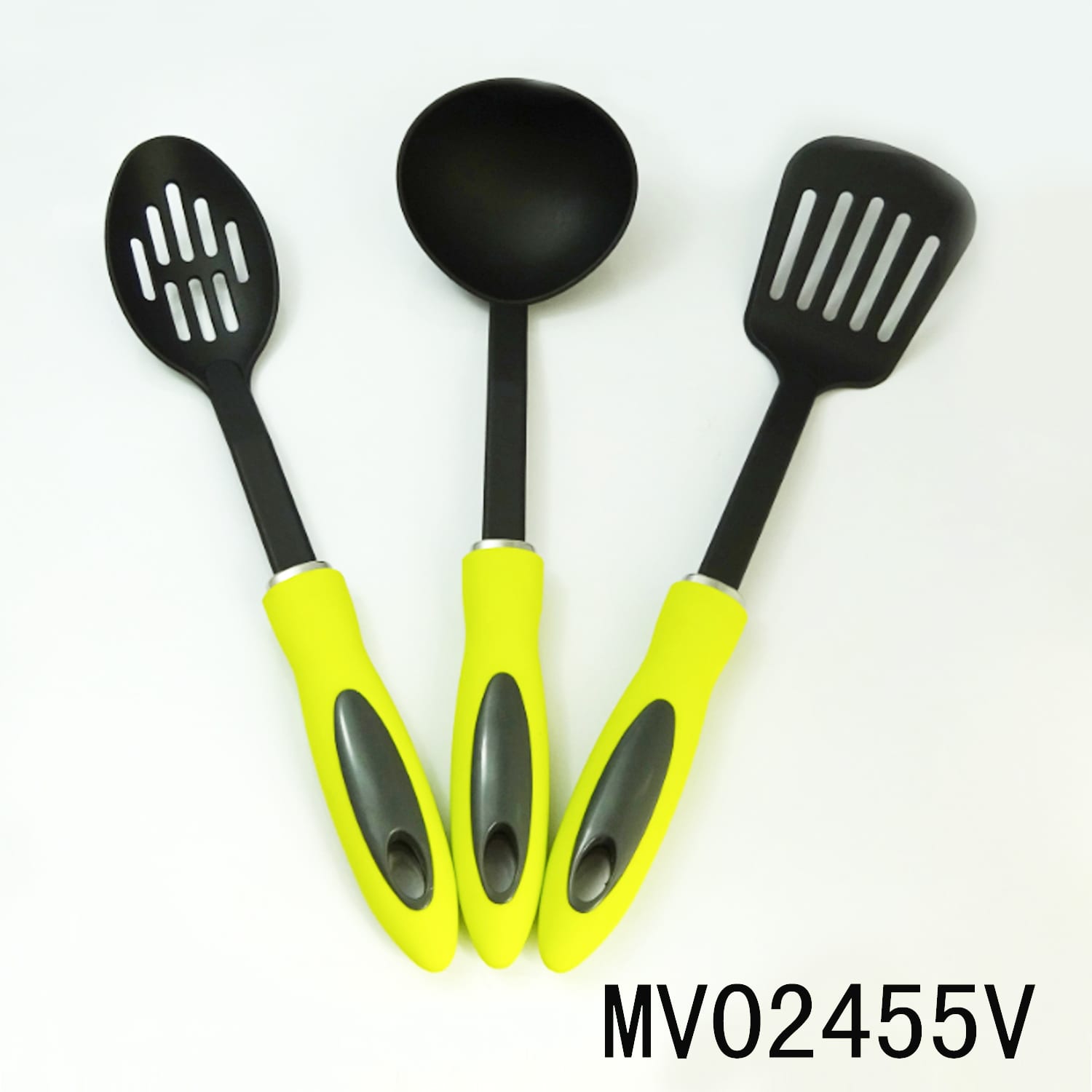 MV02455V Sets Of 3Pcs Nylon Kitchen Tools W/Tpr Handle