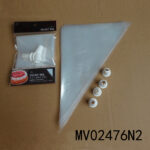 Sets Of 12Pcs Pe Bag+4Pcs White Butter Mouth In Opp Bag