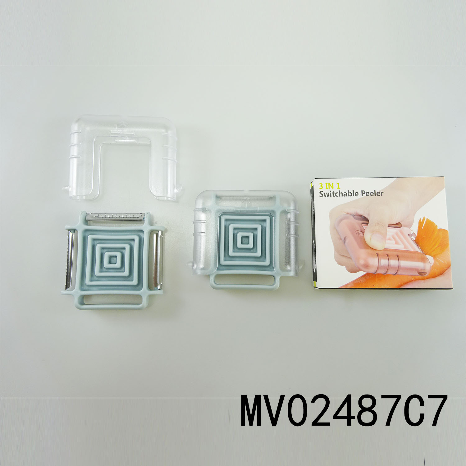 MV02487C7 3 In 1 Switchable Peeler In Color Box