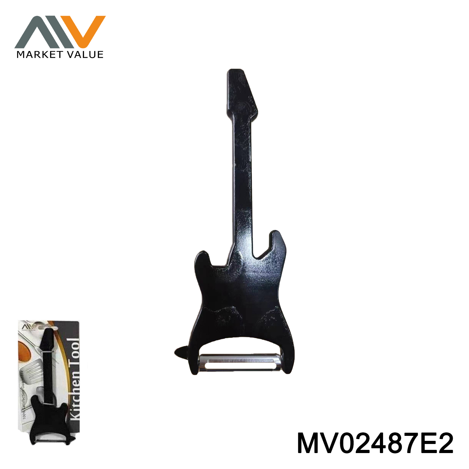 MV02487E2 Guitar Shape Peeler In Color Box