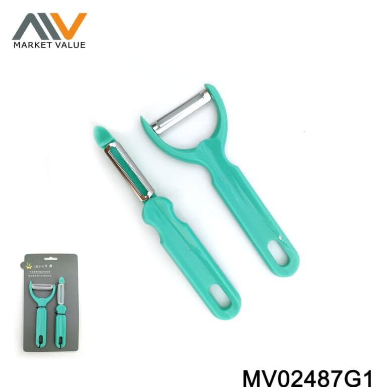 2Pcs Y Shape SS Peeler Plastic Handle TC for multi size