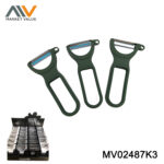 Set Of 3Pcs Peeler Plastic Handle