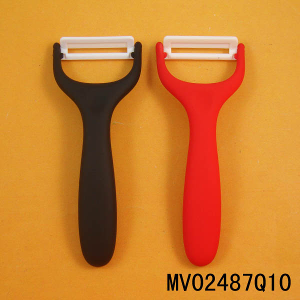 MV02487Q10 Ceramic Peeler Plastic Handle Soft Grip B/C