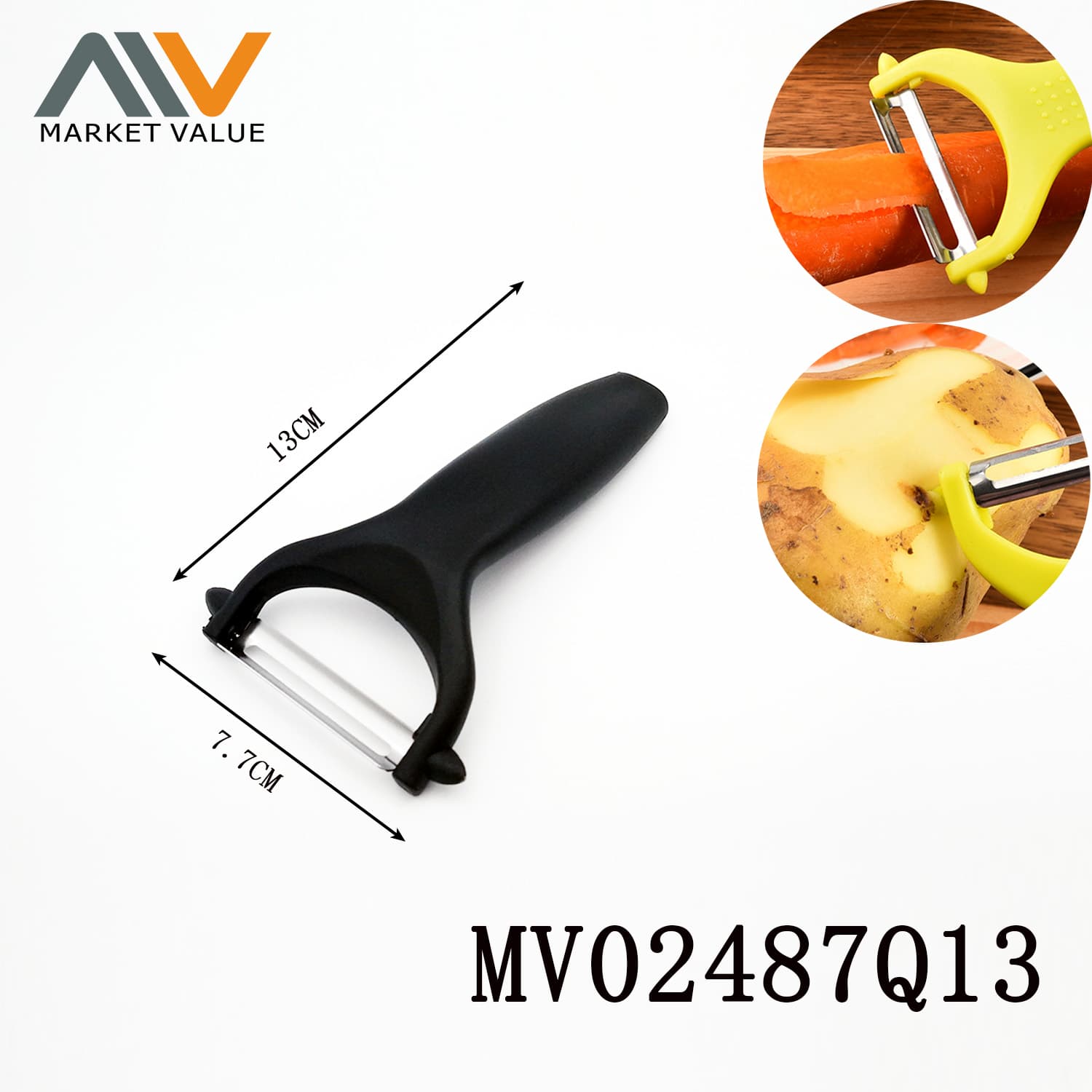 MV02487Q13 S/S Peeler With Plastic Handle