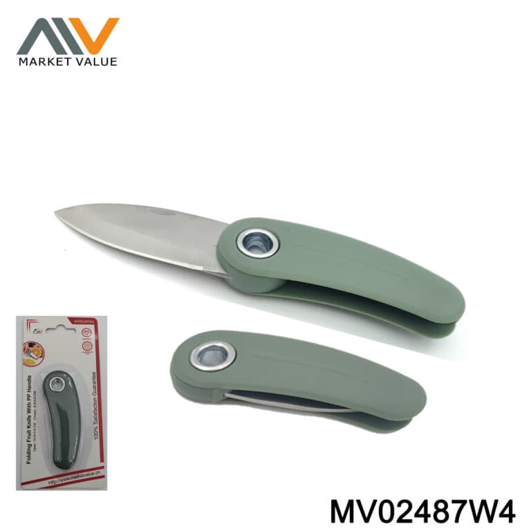 Plastic Handle Foldable ss Fruit Knives TC