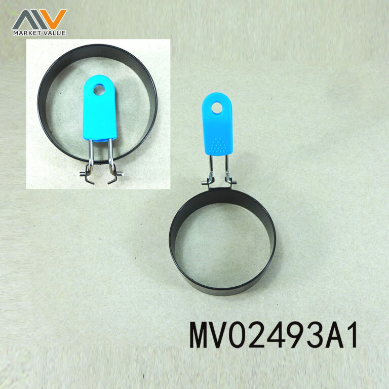Non-Stick Round Egg Fryer Handle W/ Silicone In Pvc Box