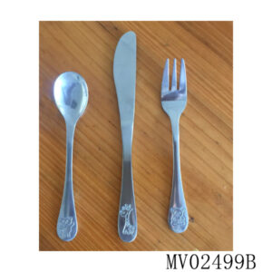 3Pcs S/S Kid Cutlery Knife/Spoon/Fork