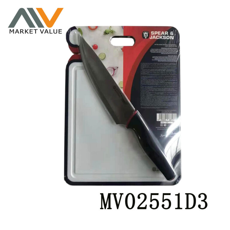 Plastic Cutting Board W/Sharpener With Multi Knife