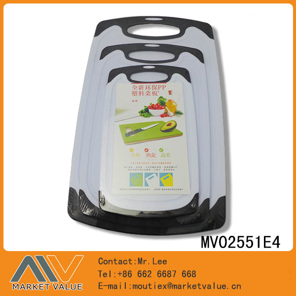 MV02551E4 Set Of 3 Pcs Plastic Cutting Board
