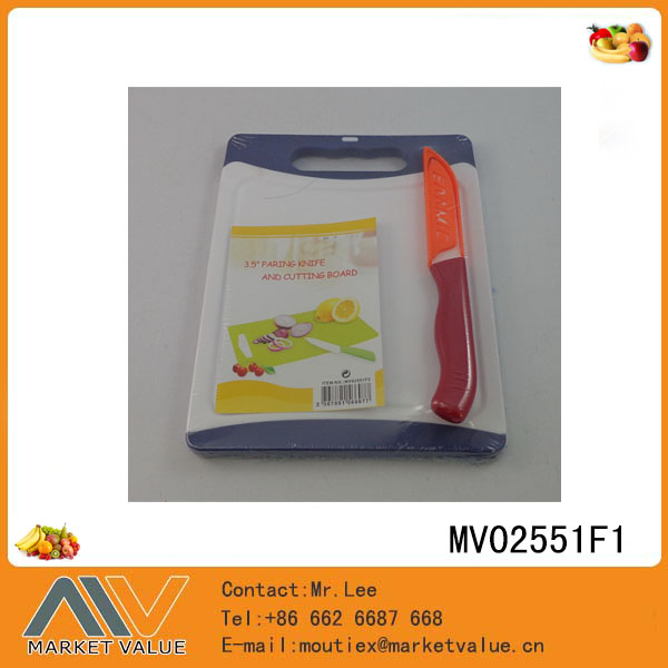 Plastic Cutting Board With Cermic Knife