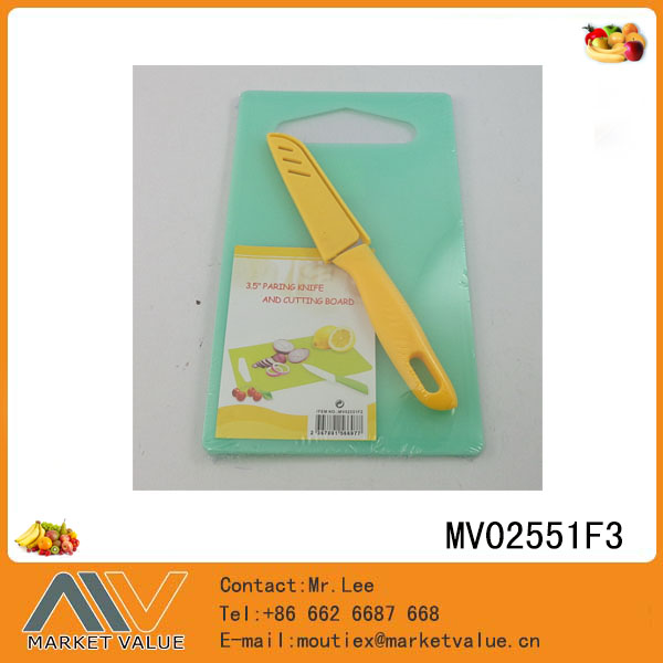 Plastic Cutting Board With S.S Knife