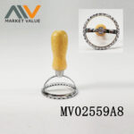 6.5Cm Zinc-Alloy Cake Mould With Oak Handle