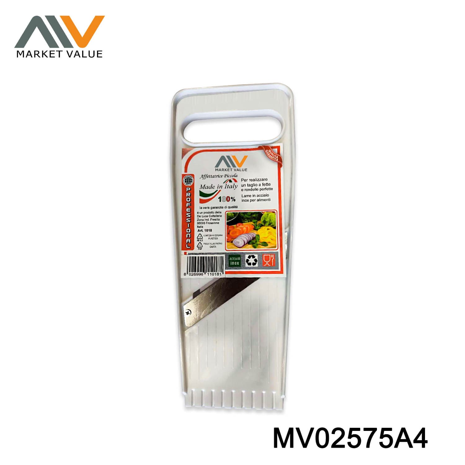 MV02575A4 Flat Grater W/Plastic Handle