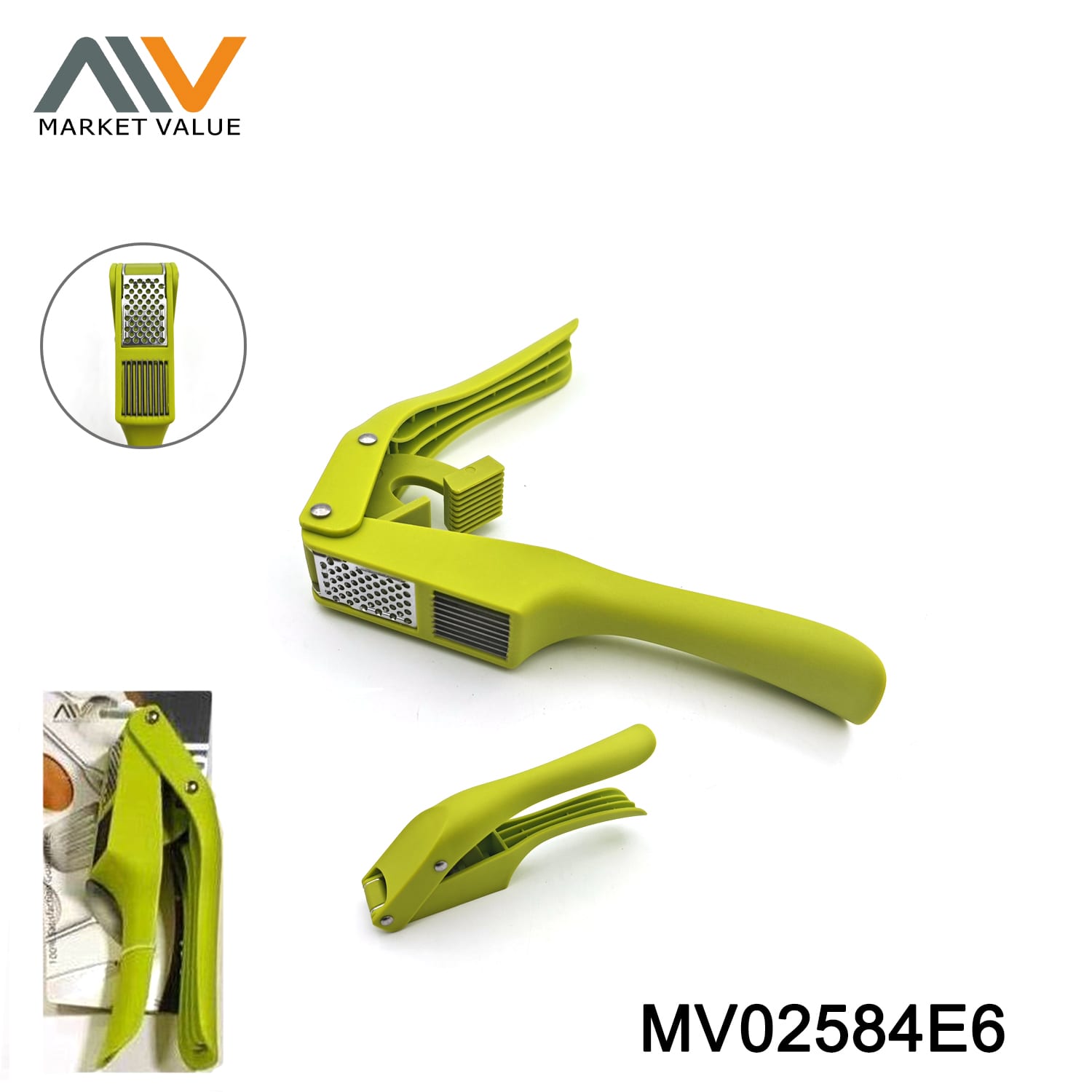 MV02584E6 2 In 1 Garlic Press And Cutter Tc