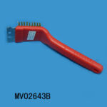 8.5" Plastic Handle Brass Brush