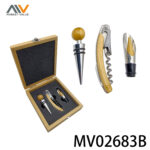 4Pcs Wine Set With Wooden Box