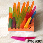Cake Knife 4 Ass Colors: Red Green Blue Purple