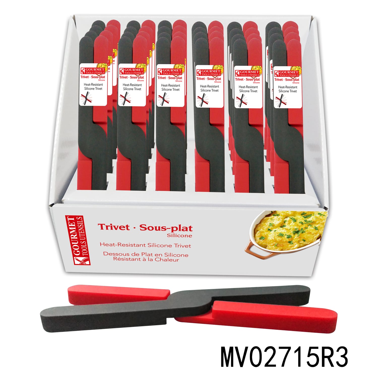 MV02715R3 Sets Of 24Pcs Silicone Mat For Pan