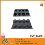 A Set With 6Pcs Round Silicone Cake Mold