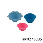 Full Set With 3Pcs Siliconeof Flower Shape Cake Mold