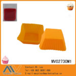 6Pcs Square Types Silicone Cake Mold In Pvc Box
