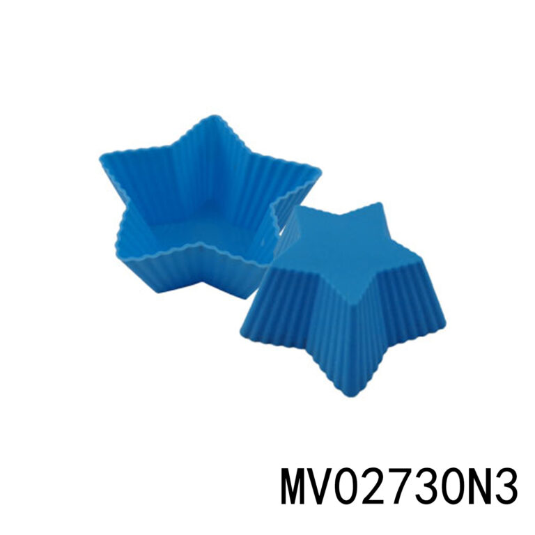 6Pcs Star Types Silicone Cake Mold In Pvc Box