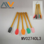 Sets Of 5Pcs Mini Silicone Tools With Bamboo Handle