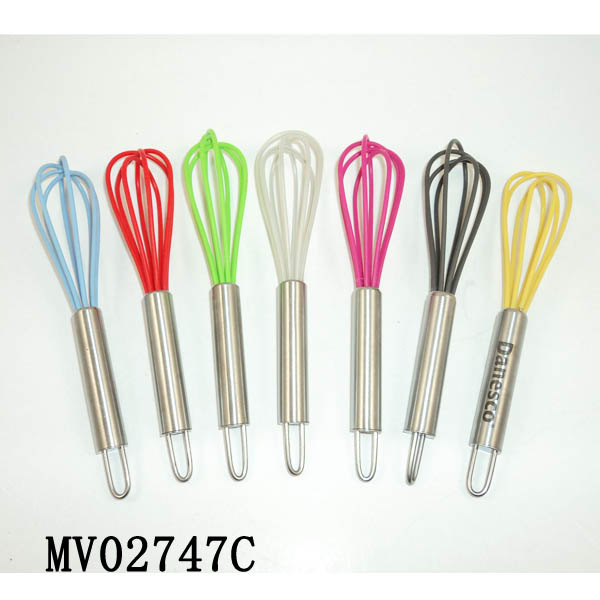 MV02747C 5.5" Mini Egg Beatersilicone Line+ Tube Handle