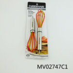 2Pcs Tube Handle Eeg Beater With Silicone Line