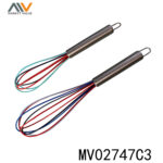 Set Of 2Pcs Egg Whisk Set With 22 Handle