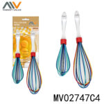 Sets Of 2Pcs Egg Whisk With Plastic Handle