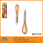 2Pcs S/S Tube Handle With 5 Silicon Wire