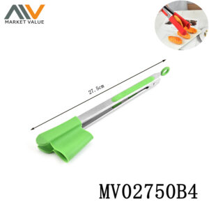 9" Silicone Food Clip With Stainless Steel Handle