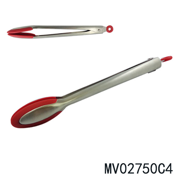 MV02750C4 S/S Tong With Silicone #430