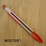 12"Deluxe Silicone + S/S Handle Food Tong
