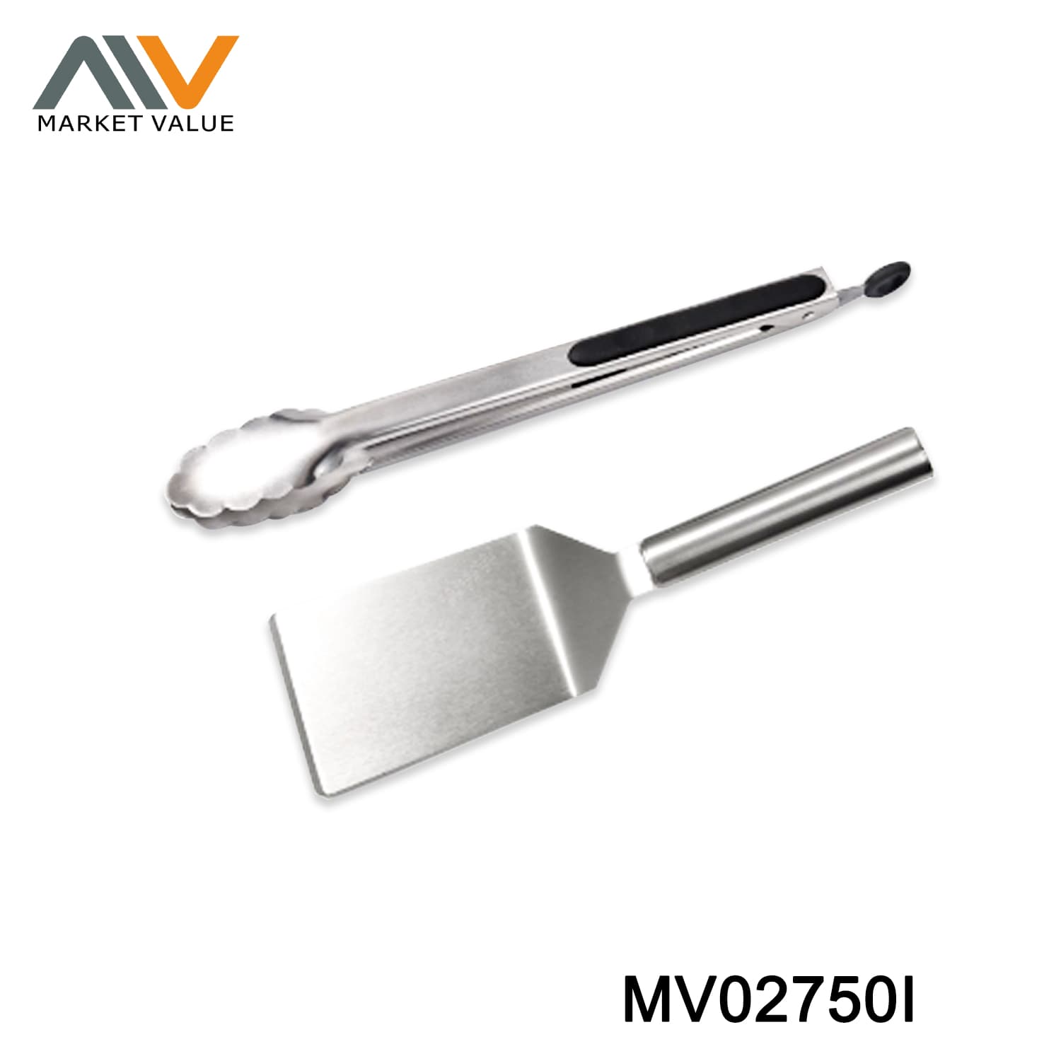 MV02750I Stainless Steel Food Clip + Food Shovel Set