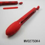 9"Silicone Food Tong With Stainless Steel Body T/C