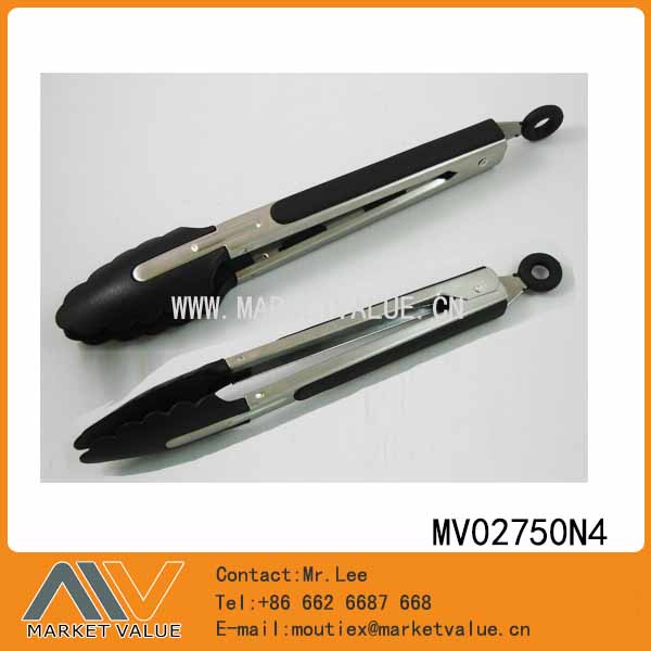MV02750N4 9"Nylon Head Food Tong