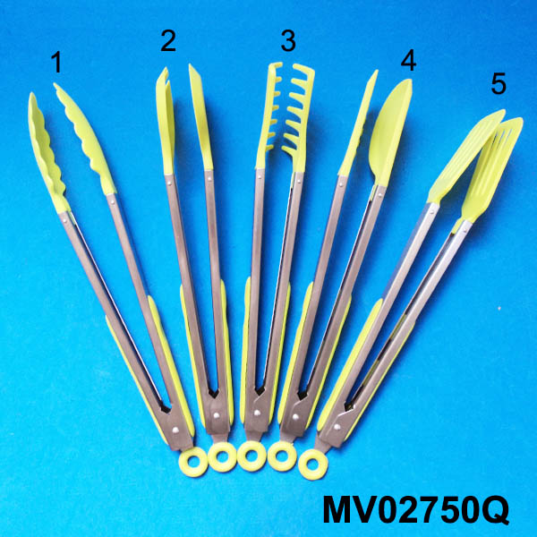 MV02750Q 12"Nylon Head Food Tong
