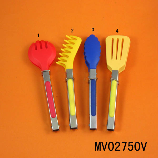 MV02750V 7"Nylon Head Food Tong