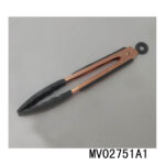 Copper Plated Silicone Kitchen Food Meat Serving Tongs