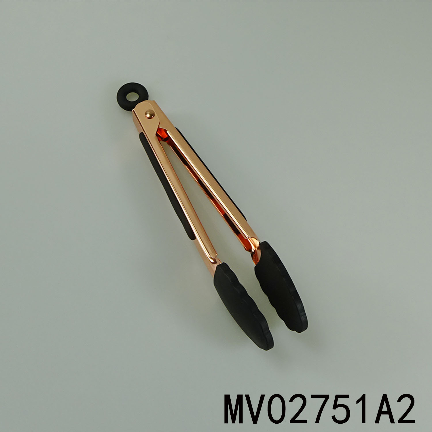 MV02751A2 7" Food Tong With Rose Golden Coated
